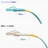 光ファイバケーブル（OM3・10GBASE-SR/SW規格・10Gbps・マルチモード・LC×2-LC×2・メガネ型・2芯・50μm・ショートブーツ・3m）