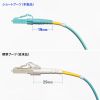 光ファイバケーブル（OM4・10GBASE-SR/SW規格・10Gbps・マルチモード・LC×2-LC×2・メガネ型・2芯・50μm・ショートブーツ・5m）