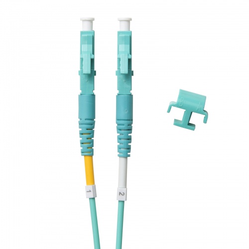 光ファイバケーブル（OM4・10GBASE-SR/SW規格・10Gbps・マルチモード・LC×2-LC×2・メガネ型・2芯・50μm・ショートブーツ・20m）