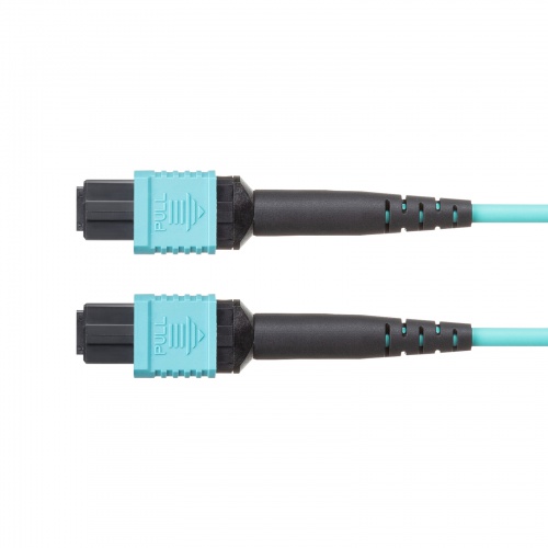 MPO光ファイバケーブル（マルチモード・50μm・OM3・MPO-MPO・12芯・B配線・2m）