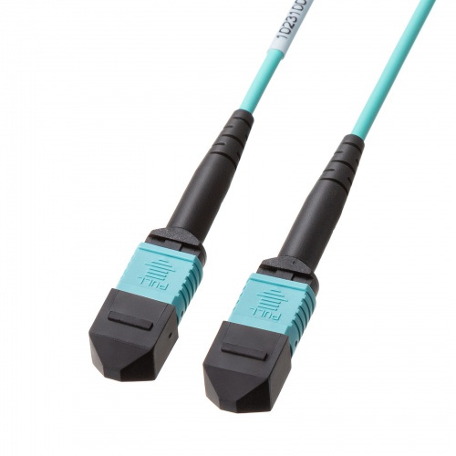 MPO光ファイバケーブル（マルチモード・50μm・OM3・MPO-MPO・12芯・B配線・3m）