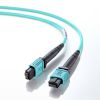 MPO光ファイバケーブル（マルチモード・50μm・OM3・MPO-MPO・12芯・B配線・5m）