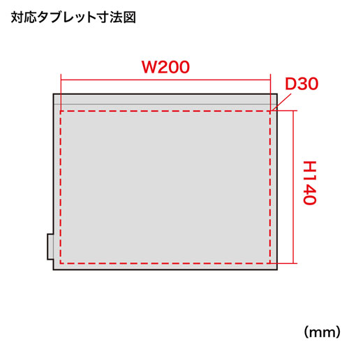 マルチクッションケース（7インチタブレット対応・ブラック） IN-C2 サンワサプライ