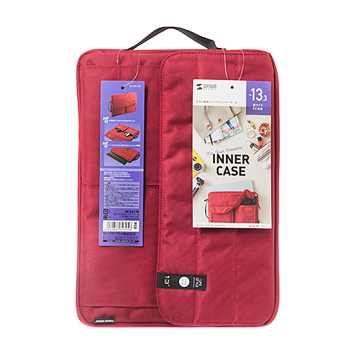 PCインナーケース（カジュアル・13.3型ワイド・レッド）