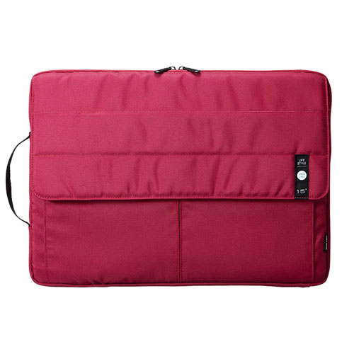 PCインナーケース（カジュアル・15.6型ワイド・レッド）