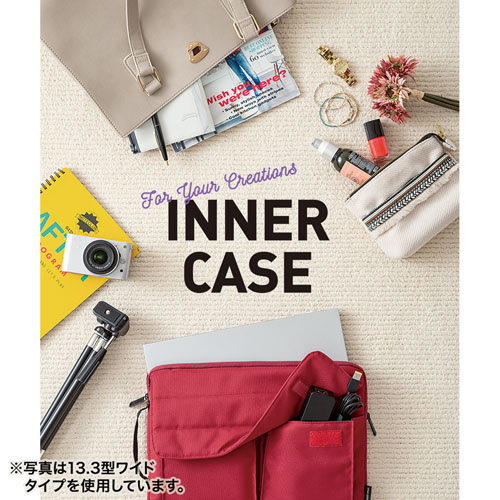 PCインナーケース（カジュアル・15.6型ワイド・レッド）