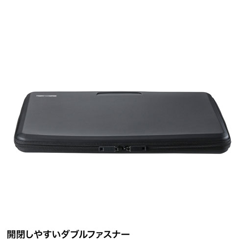 【アウトレット･訳あり・セール】PCインナーケース(15.6型ワイド・衝撃吸収・セミハード・EVA・ダブルファスナー・収納・ブラック)