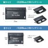 モバイルバッテリーケース（難燃性ケース・燃えにくい・ガジェットポーチ・Mサイズ・ブラック）