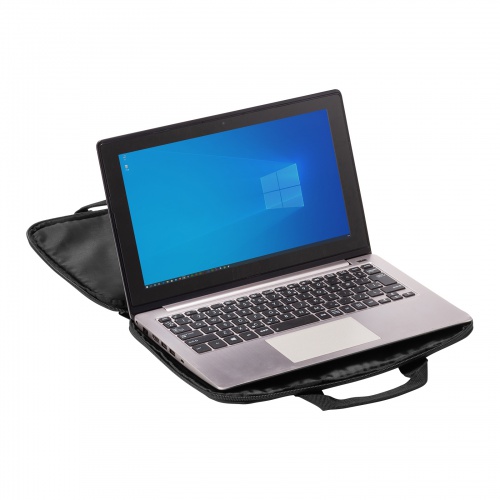 取っ手付きインナーケース（ノートパソコン・11.6インチワイド対応・リサイクルポリエステル使用・ブラック）