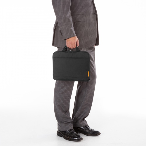 取っ手付きインナーケース（ノートパソコン・11.6インチワイド対応・リサイクルポリエステル使用・ブラック）