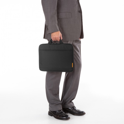 取っ手付きインナーケース（ノートパソコン・13.3インチワイド対応・リサイクルポリエステル使用・ブラック） IN-GH13BK-RE サンワサプライ