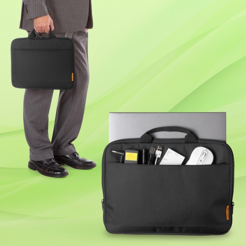 取っ手付きインナーケース（ノートパソコン・13.3インチワイド対応・リサイクルポリエステル使用・ブラック） IN-GH13BK-RE サンワサプライ