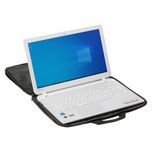 取っ手付きインナーケース（ノートパソコン・15.6インチワイド対応・リサイクルポリエステル使用・ブラック）