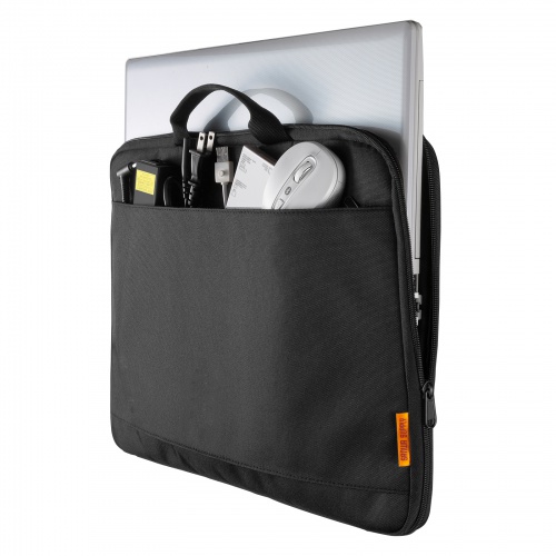 取っ手付きインナーケース（ノートパソコン・15.6インチワイド対応・リサイクルポリエステル使用・ブラック）