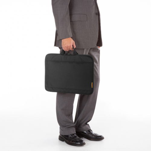 取っ手付きインナーケース（ノートパソコン・15.6インチワイド対応・リサイクルポリエステル使用・ブラック）