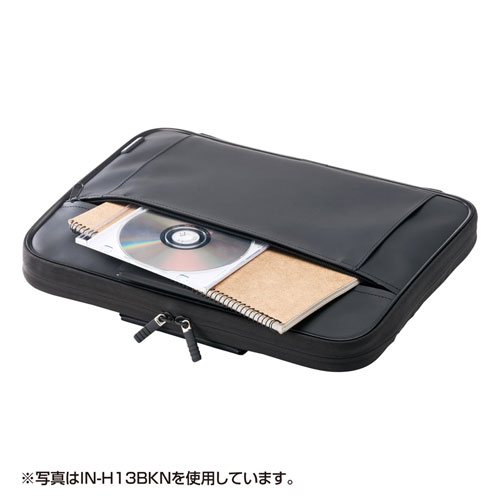 ノートPCケース(12型ワイド対応・衝撃吸収・ブラック） サンワサプライ
