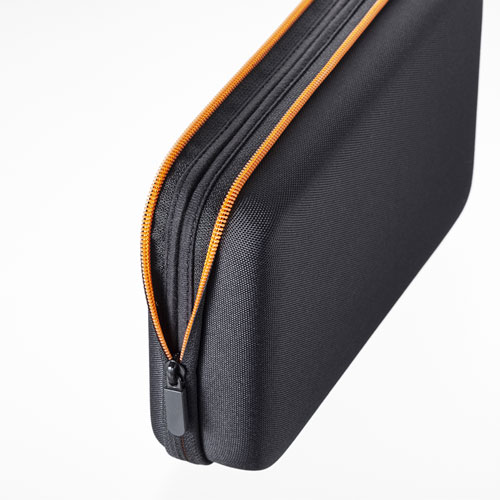 ポーチ（トラベルポーチ・ガジェットポーチ・小物入れ・おしゃれ・大容量・人気・おすすめ・男性・仕切り・収納・便利・持ち運び・セミハード・黒） IN-HDAD2BK サンワサプライ