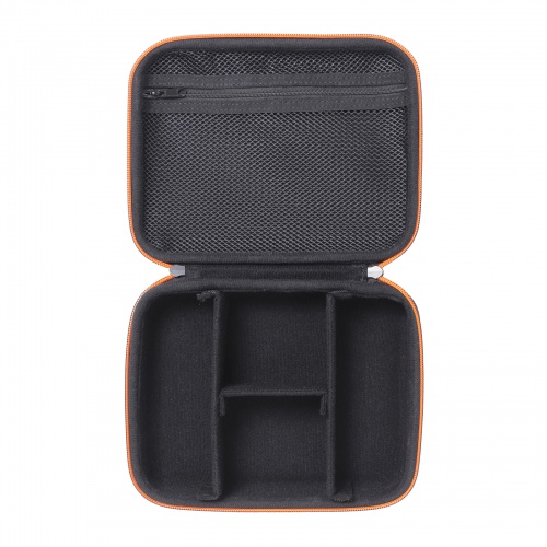 ガジェットケース（セミハード・ブラック・小物収納・インナーケース・モバイルバッテリー・充電器・スマホ収納ポーチ・幅22cm・Lサイズワイド）