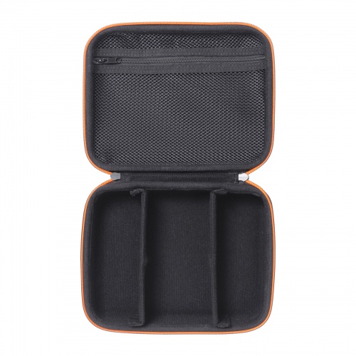 ガジェットケース（セミハード・ブラック・小物収納・インナーケース・モバイルバッテリー・充電器・スマホ収納ポーチ・幅22cm・Lサイズワイド）