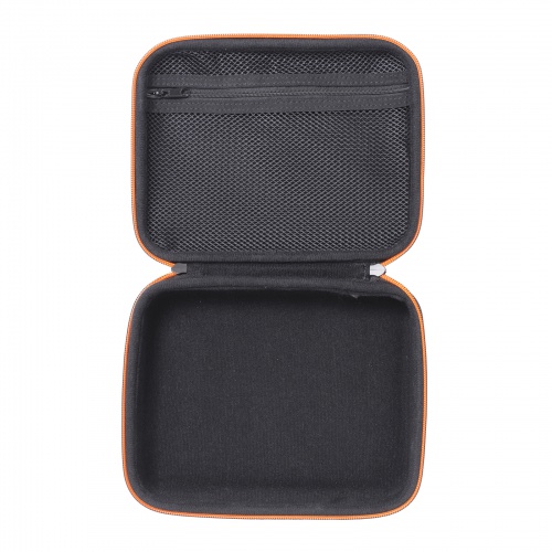 ガジェットケース（セミハード・ブラック・小物収納・インナーケース・モバイルバッテリー・充電器・スマホ収納ポーチ・幅22cm・Lサイズワイド）