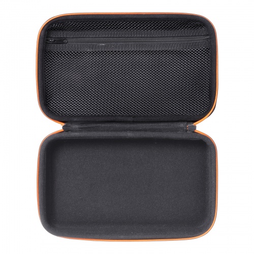 ガジェットケース（セミハード・ブラック・小物収納・インナーケース・モバイルバッテリー・充電器・スマホ収納ポーチ・幅26cm・LLサイズ）