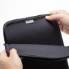 MacBook Neo 13インチ インナーケース（衝撃・傷対策・クッション素材・ダブルファスナー・縦型・ブラック）