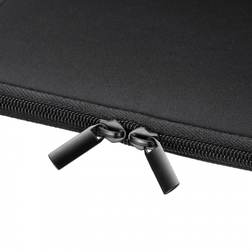 MacBook Neo 13インチ インナーケース（衝撃・傷対策・クッション素材・ダブルファスナー・縦型・ブラック）