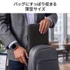 MacBook Neo 13インチ インナーケース（衝撃・傷対策・クッション素材・ダブルファスナー・縦型・ブラック）