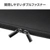 MacBook Neo 13インチ インナーケース（衝撃・傷対策・クッション素材・ダブルファスナー・縦型・ブラック）