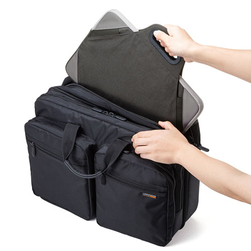 インナーケース（衝撃吸収・低反発ウレタン・13.3型ワイド・ブラック）