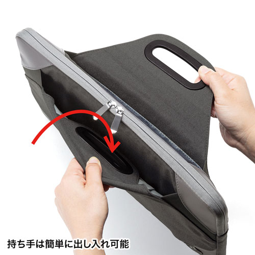 インナーケース（衝撃吸収・低反発ウレタン・15.6型ワイド・ブラック）
