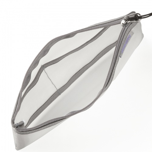 メッシュケース（メッシュポーチ・トラベルポーチ・ナイロン素材・小物入れ・幅20/高さ12cm・グレー）