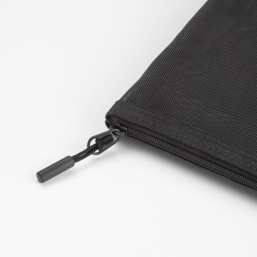 メッシュケース（メッシュポーチ・トラベルポーチ・ナイロン素材・小物入れ・幅23.5/高さ16cm・ブラック）