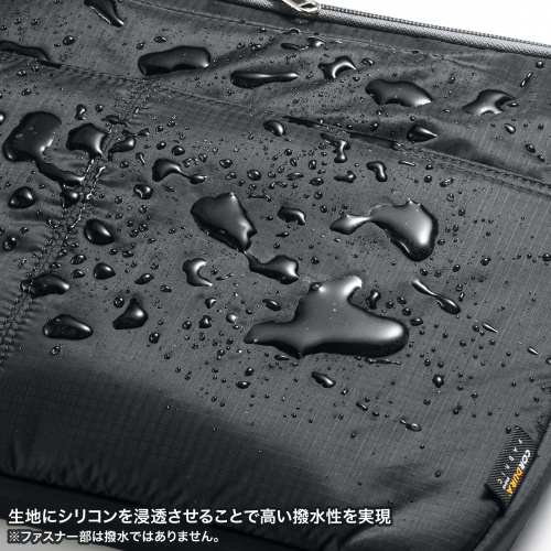 ノートパソコン インナーケース（11.6型ワイドまで対応・取っ手付き・撥水加工・ポケット付き・高耐久・バックインバック・整理・ブラック）