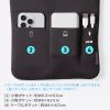ノートパソコンケース（13.3型・14型ワイド対応・インナーケース・外ポケット付・周辺機器収納・通勤用・オフィス移動用・ブラック）
