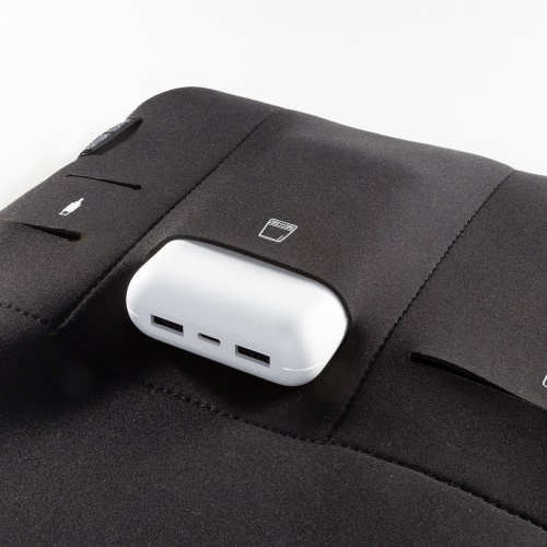 ノートパソコンケース（15.6型・16型ワイド対応・インナーケース・外ポケット付・周辺機器収納・通勤用・オフィス移動用・ブラック）