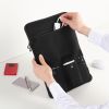ノートパソコンケース（15.6型・16型ワイド対応・インナーケース・外ポケット付・周辺機器収納・通勤用・オフィス移動用・ブラック）