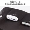 ノートパソコンケース（15.6型・16型ワイド対応・インナーケース・外ポケット付・周辺機器収納・通勤用・オフィス移動用・ブラック）