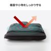 ノートパソコンケース（15.6型・16型ワイド対応・インナーケース・外ポケット付・周辺機器収納・通勤用・オフィス移動用・ブラック）