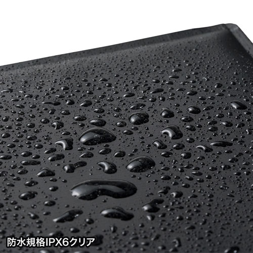 インナーケース(防水・IPX6・13.3インチワイド・スリム・縫い目なし加工・ブラック)