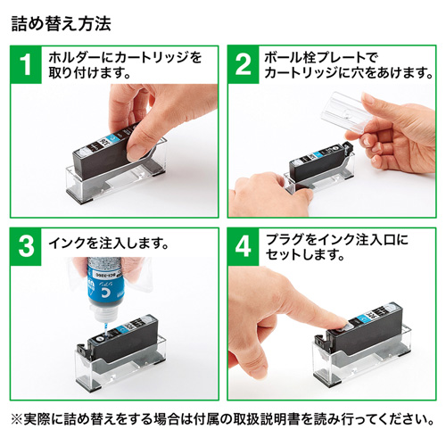 詰め替えインク（BCI-325・326シリーズ対応5色セット・各30ml） サンワサプライ