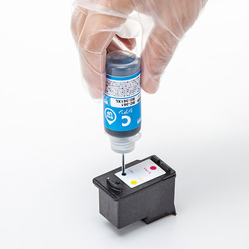 キヤノン 詰め替えインク（BC-361用・BC-361XL用・シアン・マゼンタ・イエロー・工具付き）