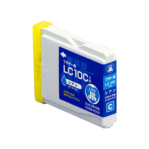 リサイクルインク ブラザー LC10C互換 シアン