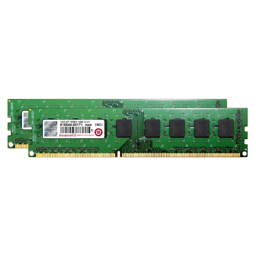 ②美品Transcend DDR3 16GB(8GBX2枚)1600MHzメモリ Transcend 16GB（8GB×2枚）デスクトップPC用増設メモリ JetRam／PC3