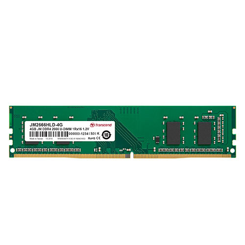 Transcend デスクトップ用メモリ 4GB DDR4-2666 PC4-21300 U-DIMM JM2666HLD-4G