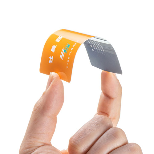 サンワサプライ】プラカードタイプのインクジェット用IDカード。(穴