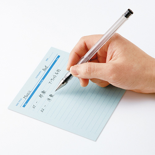 DVD・CDプラケースの手書き用インデックスカード（ブルー・20枚・つやなしマット） JP-IND6BL サンワサプライ