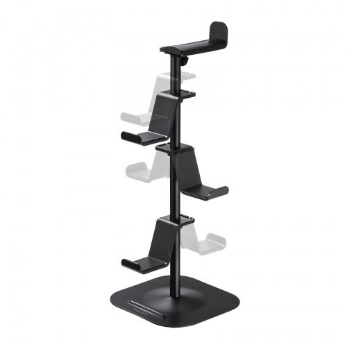 ゲームコントローラースタンド（ゲームパッドスタンド・ヘッドホンホルダー付き・ブラック）