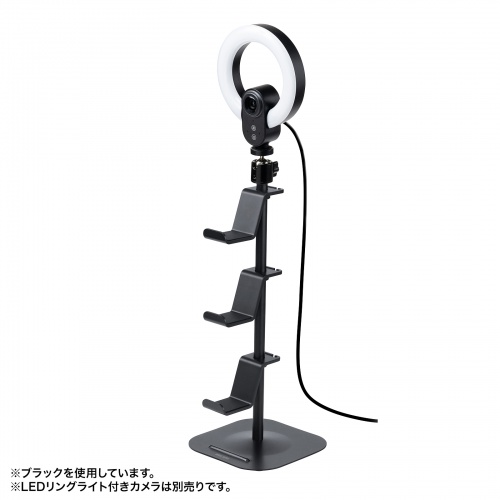 ゲームコントローラースタンド（ゲームパッドスタンド・ヘッドホンホルダー付き・ホワイト）JY-STN1W