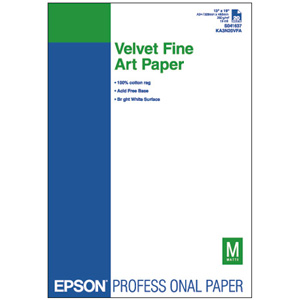 エプソン純正用紙】Velvet Fine Art Paper（A3ノビ・20枚） KA3N20VFA